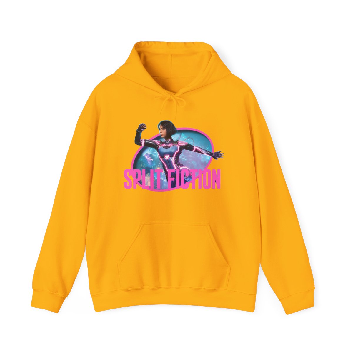 chingenuity Split Fiction Merch Hoodie fashion trend long sleeved round neck pullover, Adult, Size: Medium - alternate angle 2, merchandise